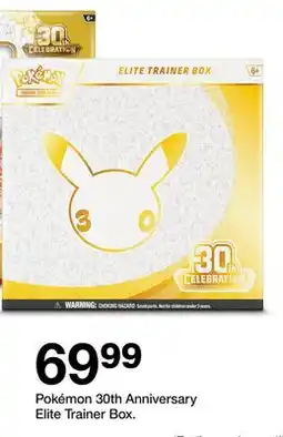 Target PokΓ©mon 30th Anniversary Elite Trainer Box offer