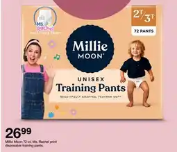 Target Millie Moon 72-ct., Ms. Rachel print disposable training pants offer