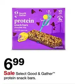 Target Select Good & Gather protein snack bars offer