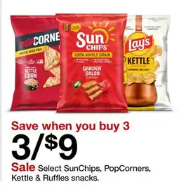 Target Select SunChips, PopCorners, Kettle & Ruffles snacks offer