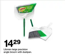 Target Libman large precision angle broom with dustpan offer