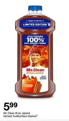 Target Mr. Clean 41-oz. spiced harvest multisurface cleaner.† offer