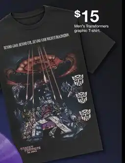 Target Men's Transformers graphic T-shirt offer