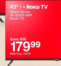 Target Select Series 4K QLED HDR Smart TV offer