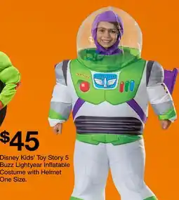 Target Disney Kids' Toy Story 5 Buzz Lightyear Inflatable Costume with Helmet offer