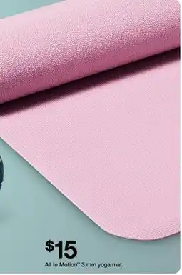 Target All In Motion 3 mm yoga mat offer