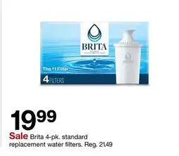 Target Brita 4-pk. standard replacement water filters offer