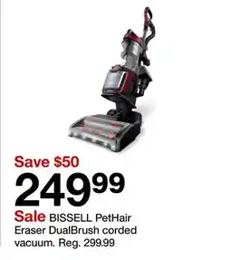 Target BISSELL PetHair Eraser DualBrush corded vacuum offer