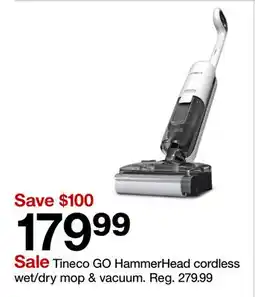 Target Tineco GO HammerHead cordless wet/dry mop & vacuum offer
