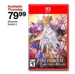 Target FIRE Emblem Fortune's Weave Nintendo Switch 2 offer