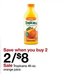 Target Tropicana 46-oz. orange juice offer