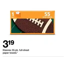 Target Kleenex 55-pk. full-sheet paper towels offer
