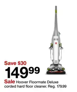 Target Hoover Floormate Deluxe cored hard floor cleaner offer