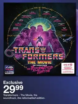 Target Transformers - The Movie, the soundtrack, the reformatted edition offer