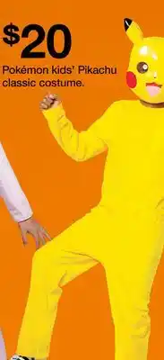 Target Pokemon kids' Pikachu classic costume offer