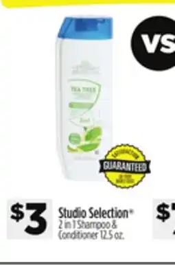 Dollar General Studio Selection 2 in 1 Shampoo & Conditioner offer
