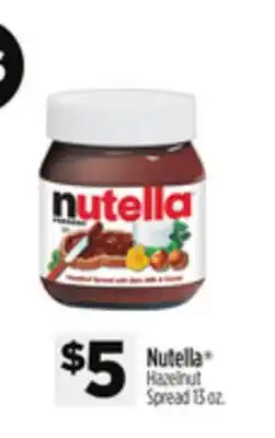 Dollar General Nutella Hazelnut Spread offer