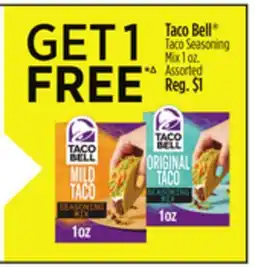 Dollar General Taco Bell Taco Seasoning Mix offer