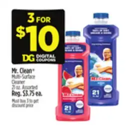 Dollar General Mr. Clean Multi-Surface Cleaner offer