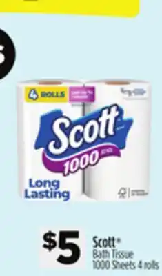 Dollar General Scott Bath Tissue offer