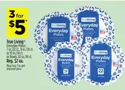 Dollar General True Living Everyday Plates offer