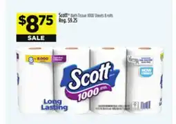 Dollar General Scott Bath Tissue 1000 Sheets offer