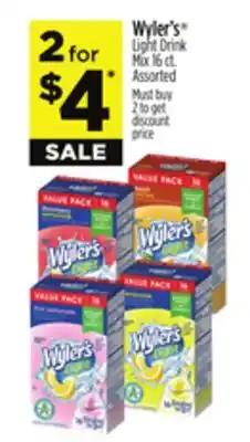 Dollar General Wyler's Light Drink Mix offer