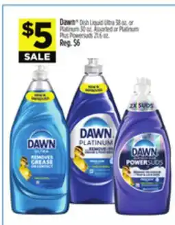 Dollar General Dawn Dish Liquid Ultra or Platinum or Platinum Plus Powersuds offer