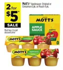 Dollar General Mott's Applesauce offer