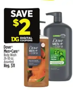 Dollar General Dove Men+Care Body Wash offer