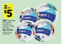 Dollar General Dixie Paper Plates offer