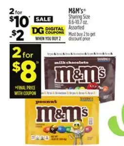 Dollar General M&M'S Sharing Size offer
