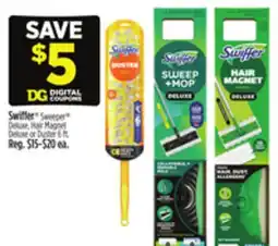 Dollar General Swiffer Sweeper Deluxe, Hair Magnet Deluxe or Duster 6 ft offer