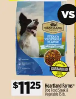 Dollar General Heartland Farms Dog Food Steak & Vegetable offer