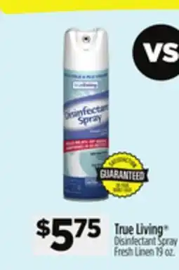 Dollar General True Living Disinfectant Spray offer