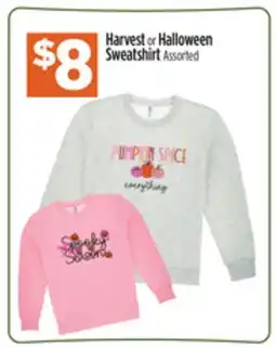 Dollar General Harvest or Halloween Sweatshirt offer