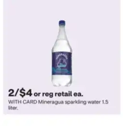 CVS Mineragua sparkling water 1.5 liter offer