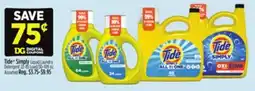 Dollar General Tide Simply Liquid Laundry Detergent offer