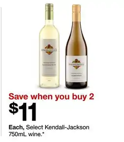 Target Select Kendall-Jackson 750mL wine offer