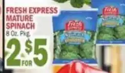 C Town Fresh Express mature spinach offer