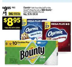 Dollar General Charmin Bath Tissue Ultra Soft or Ultra Strong offer