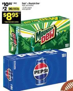 Dollar General Pepsi or Mountain Dew offer
