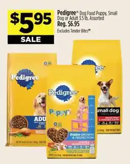 Dollar General Pedigree Dog Food Puppy, Small Dog or Adult 3.5 lb. Assorted offer
