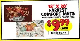 Ollie's HARVEST COMFORT MATS offer