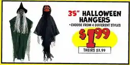 Ollie's HALLOWEEN HANGERS offer