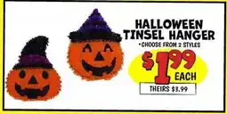 Ollie's HALLOWEEN TINSEL HANGER offer