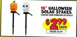 Ollie's HALLOWEEN SOLAR STAKES offer
