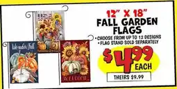 Ollie's FALL GARDEN FLAGS offer