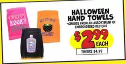 Ollie's HALLOWEEN HAND TOWELS offer