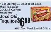 Super Fresh Jose Ole Taquitos offer